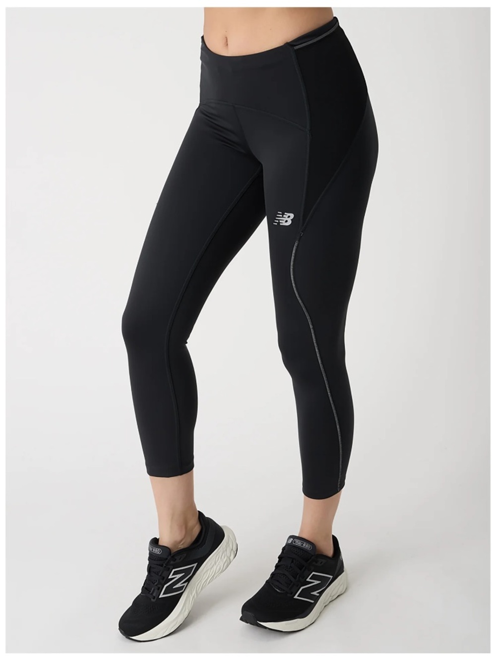 New Balance Impact Run Crop Tights Black Running Leggings